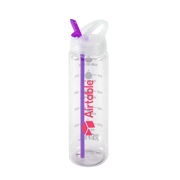 Water Bottle with Flip Up Spout & Hydration Mark  - 32 Oz. 32