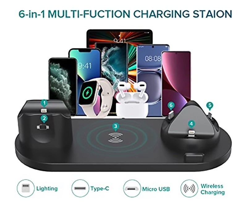Fast 6 In 1 Wireless Charging Stataion 3