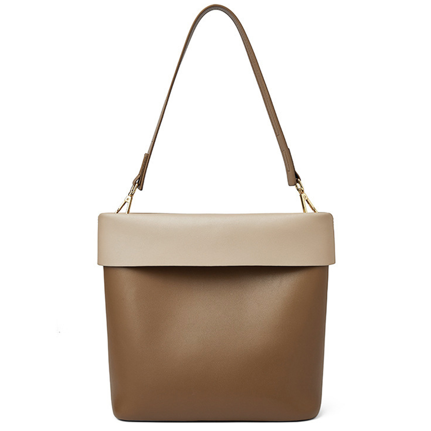 Genuine Leather Color-block shoulder commuter cross-body bag 8