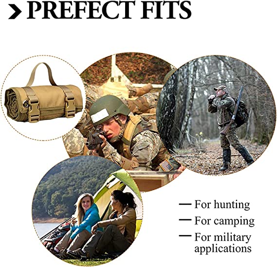 Portable Tactical Shooting Mat Non-Padded / Handles 8