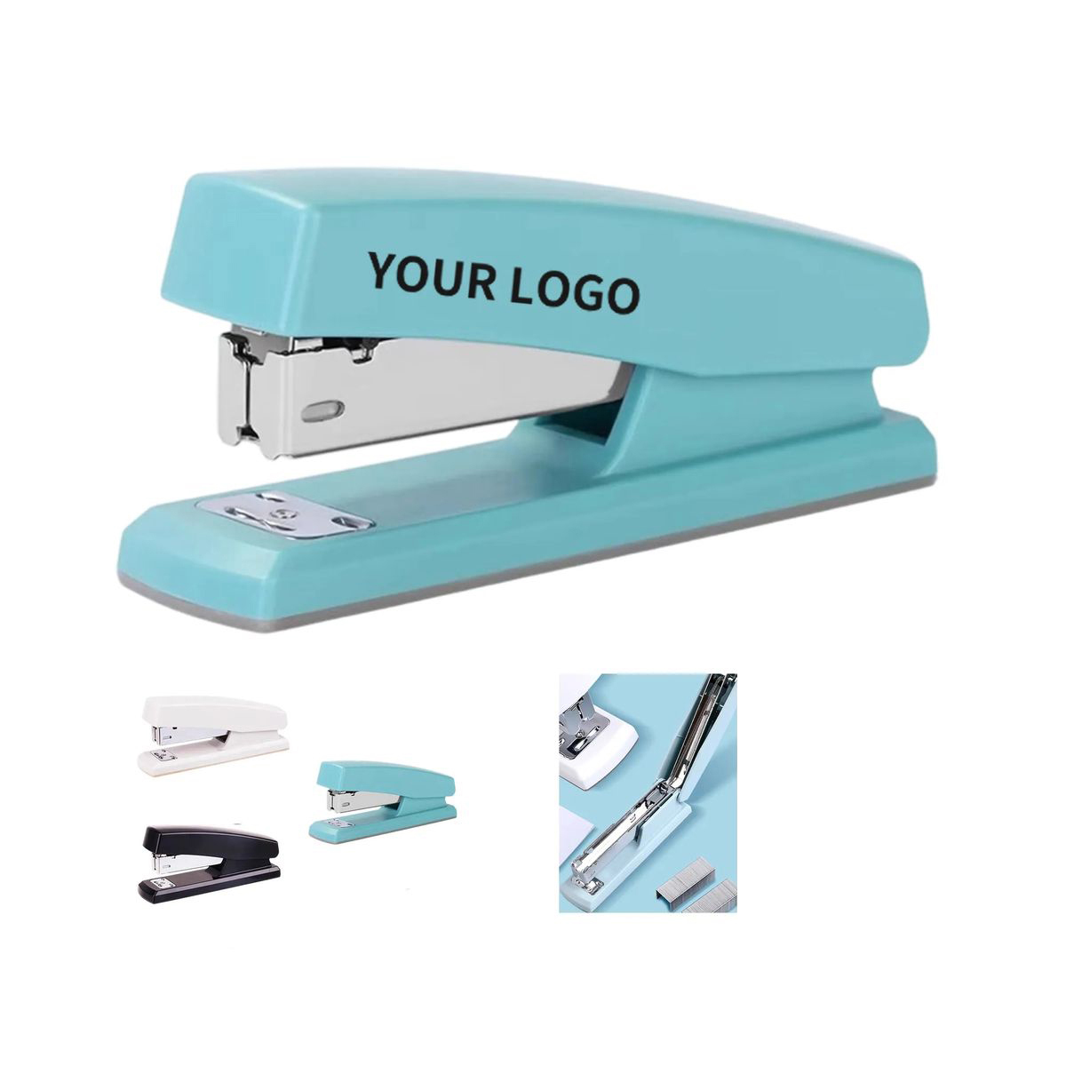 Portable Plastic Office Stapler with Ergonomic Grip 1