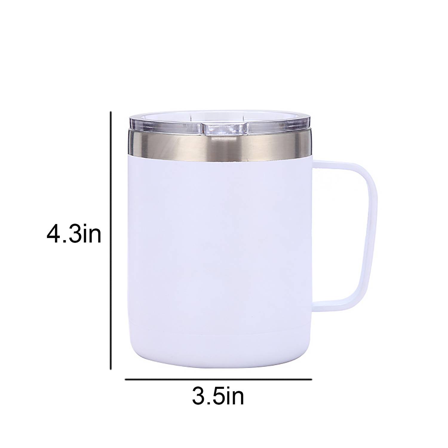 10oz Stainless Steel Insulated Travel Mug with Handle 2