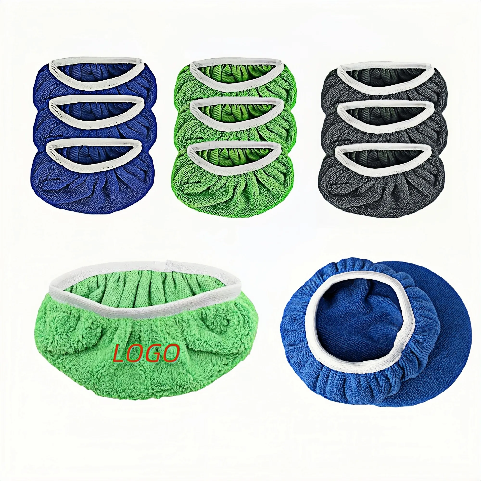 Reusable Coral Fleece Mop Pads 2