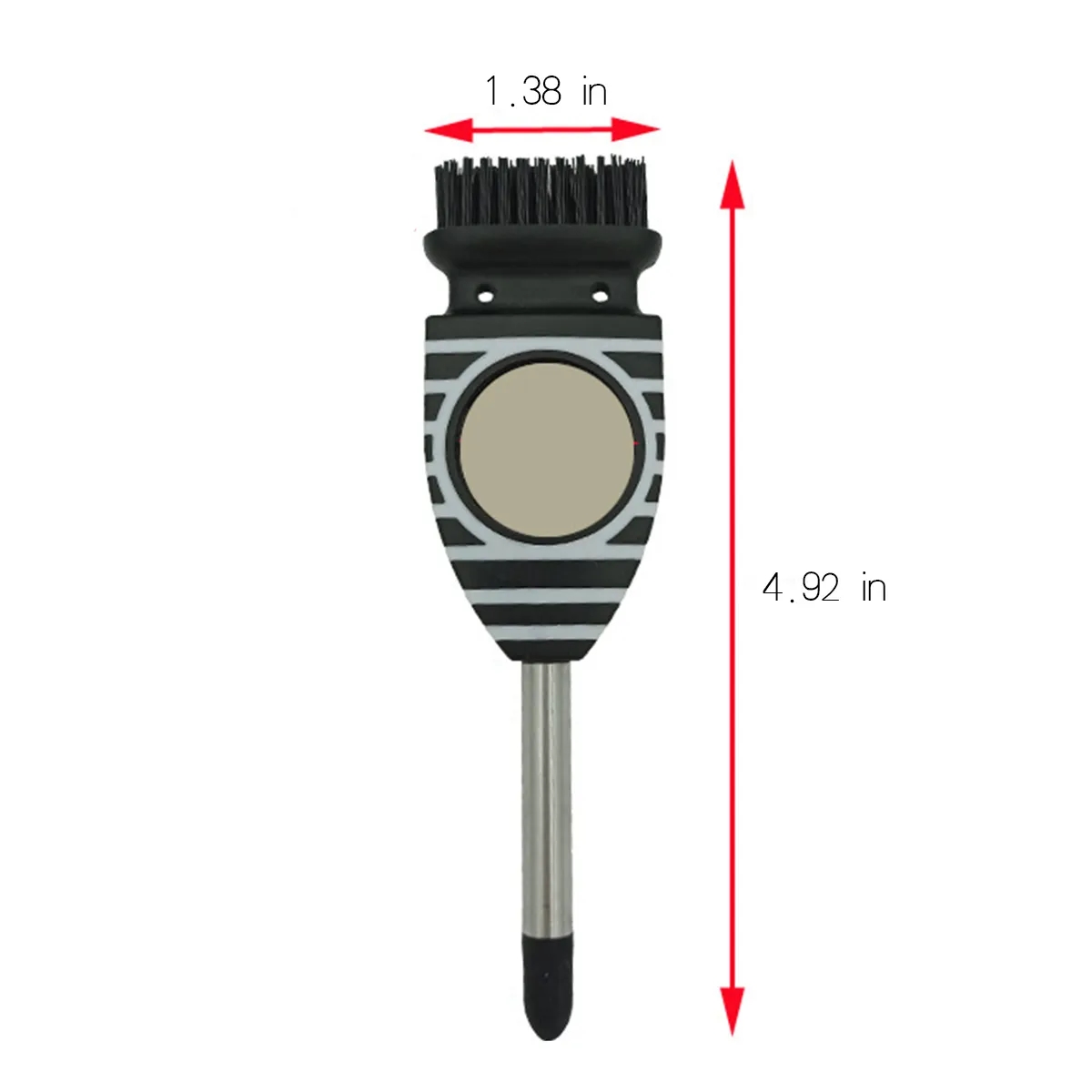 3-In-1 Golf Club Brush Groove Cleaner W/ Magnetic Ball Mark 2