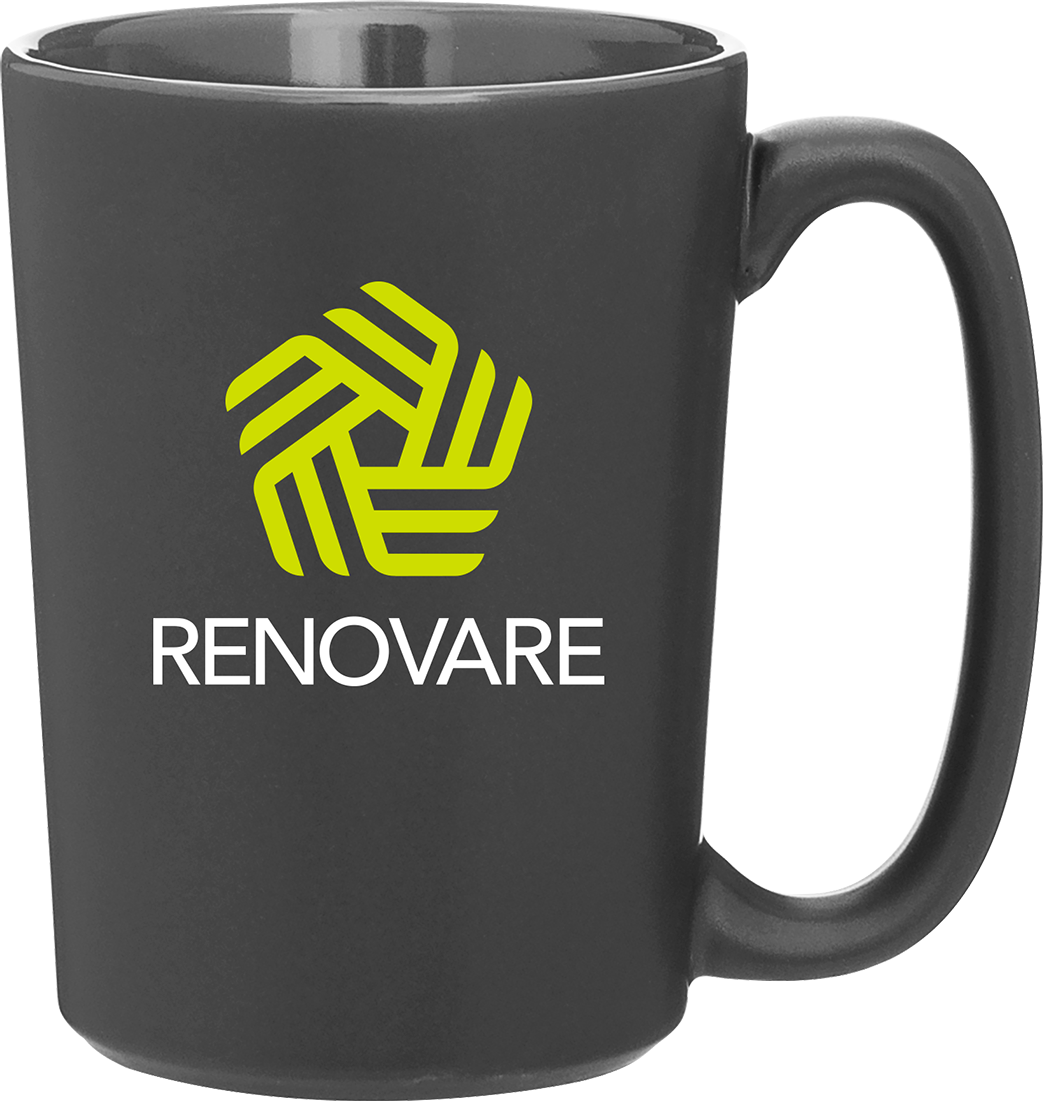 12 oz rocca mug matte black