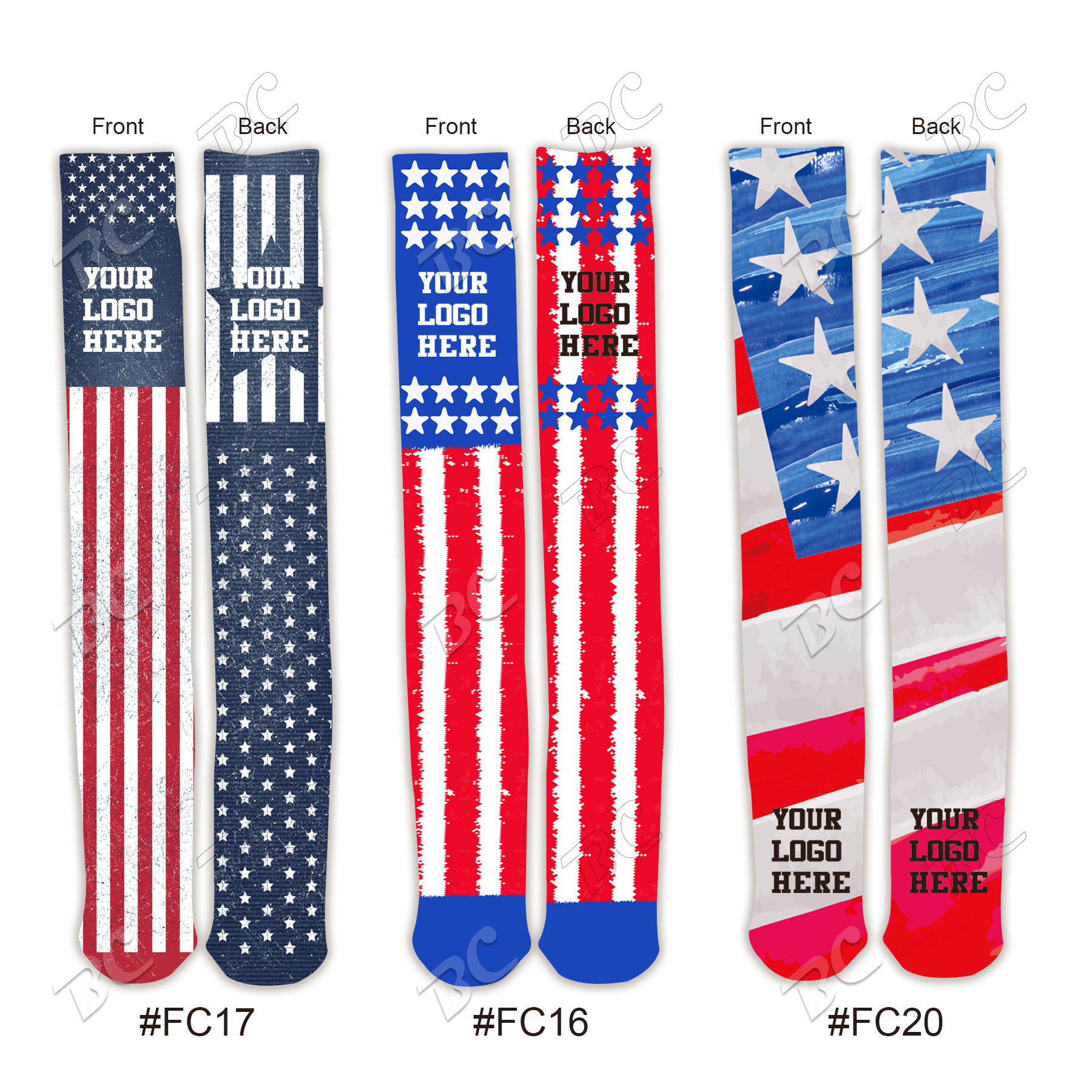 Flag Design 24" Knee High Tube Socks 6