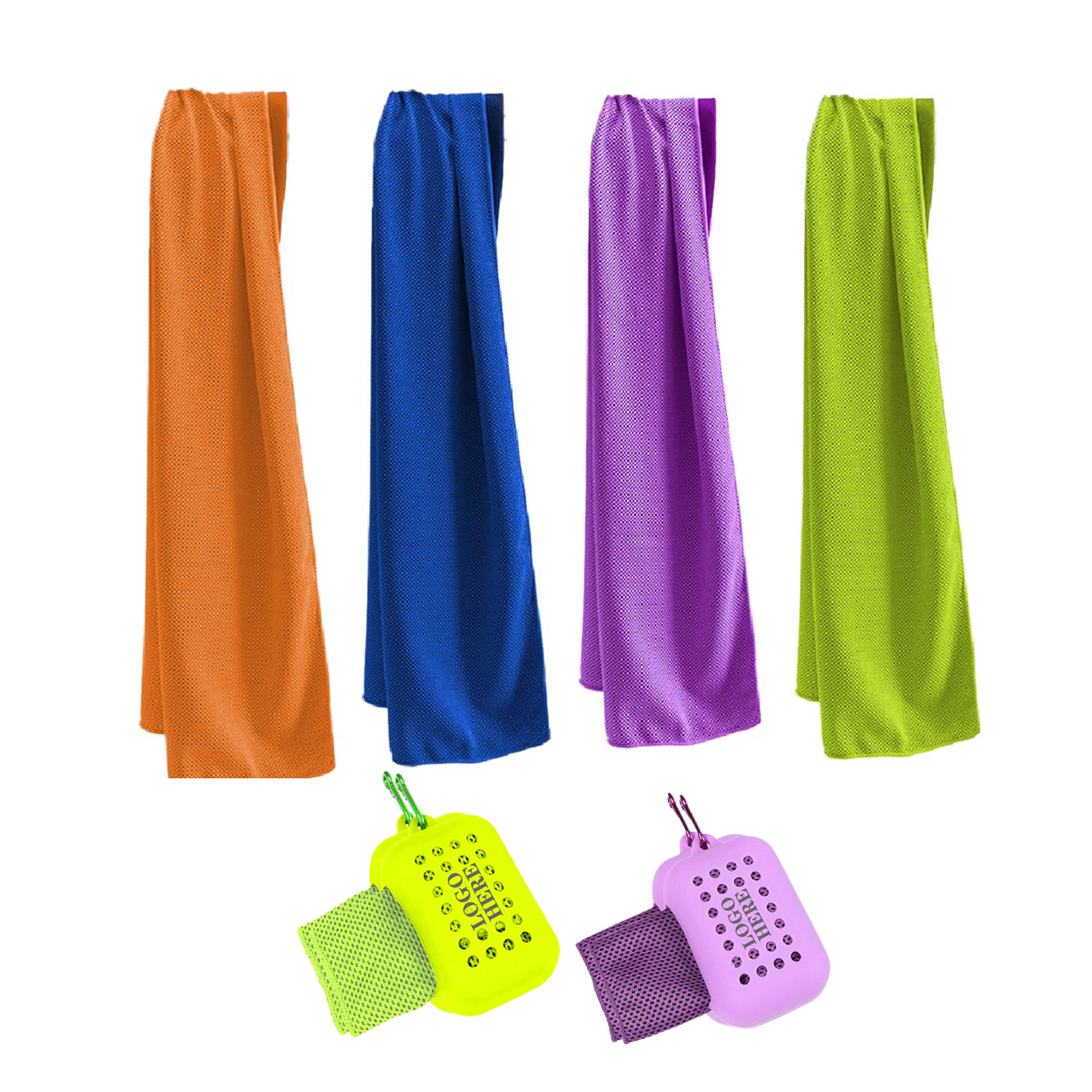 Instant Cooling Silicone Case Sport Fast Drying Towel 2