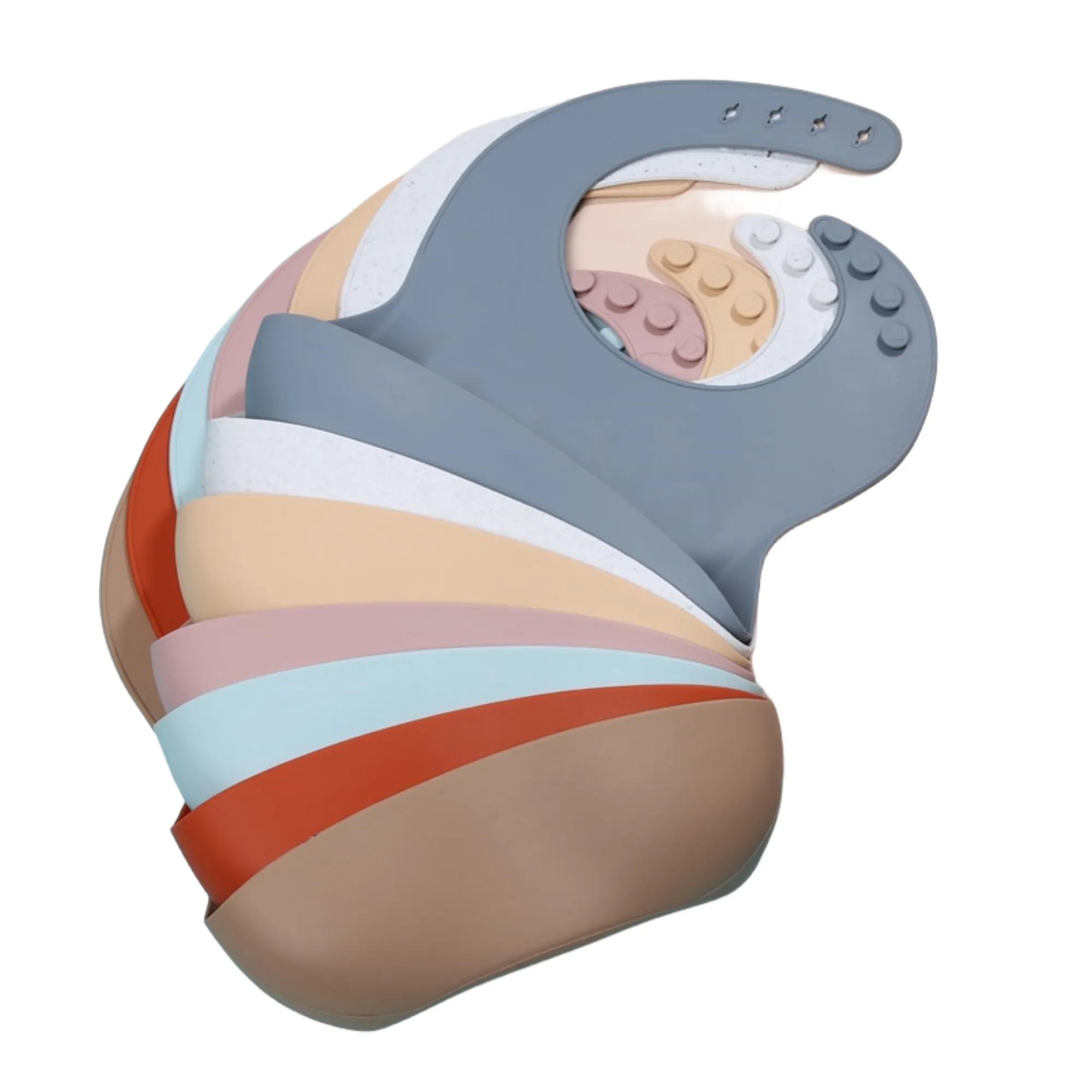 Soft Waterproof Silicone Baby Bibs 6