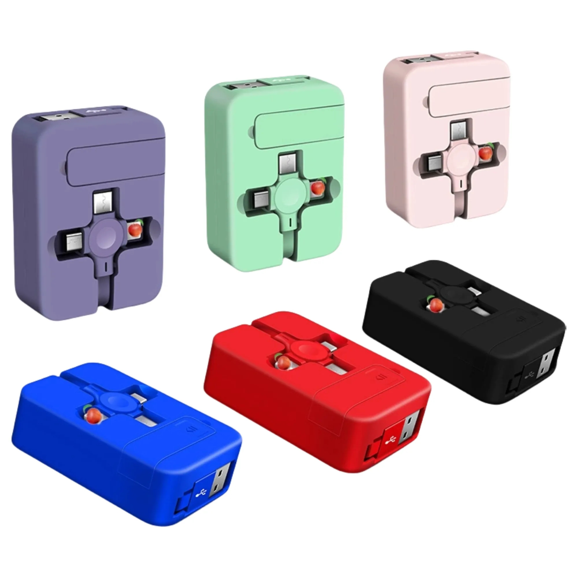 3 in 1 Charging Cable Retractable Roll 7