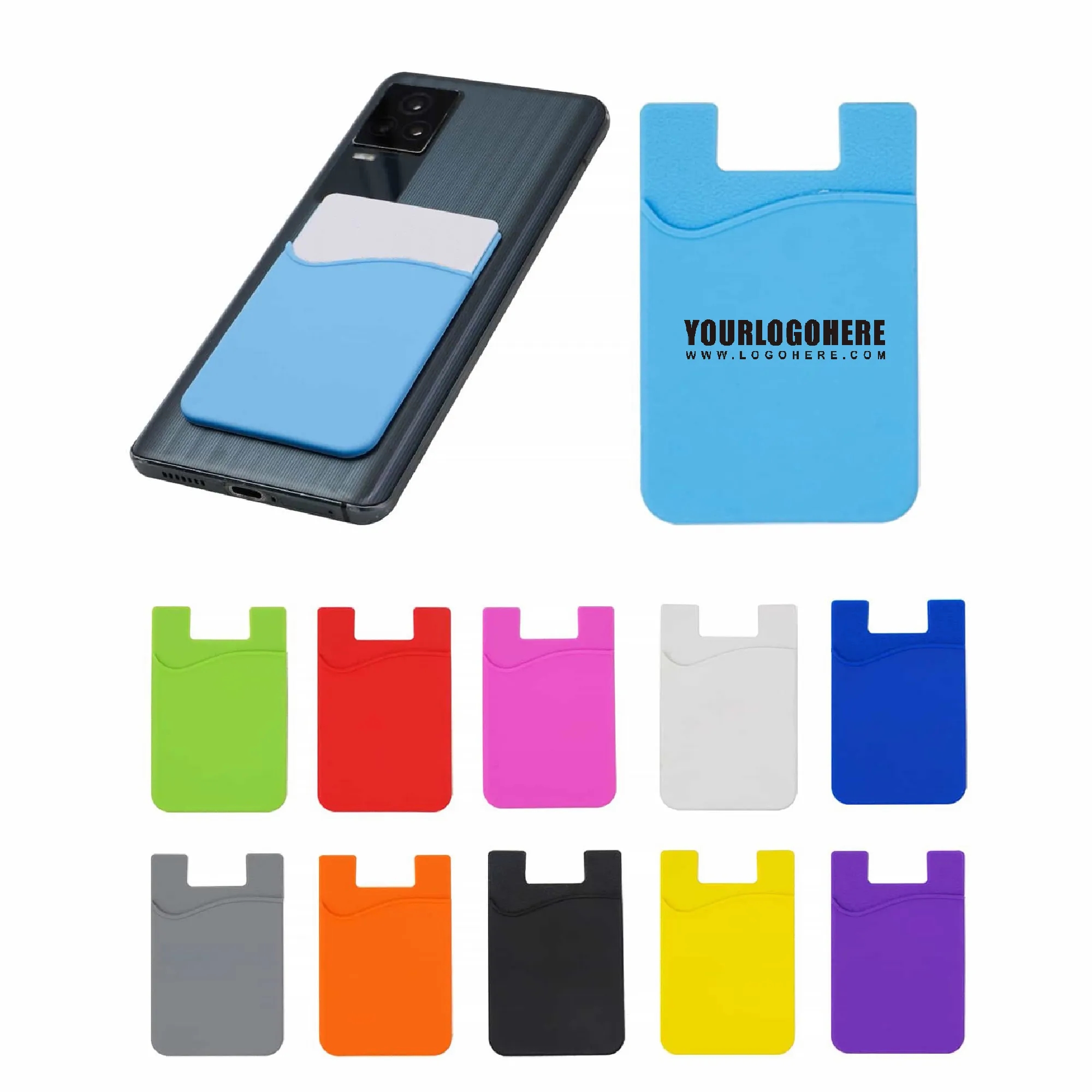 High Quality Silicone Phone Wallet MOQ 50PCS 2