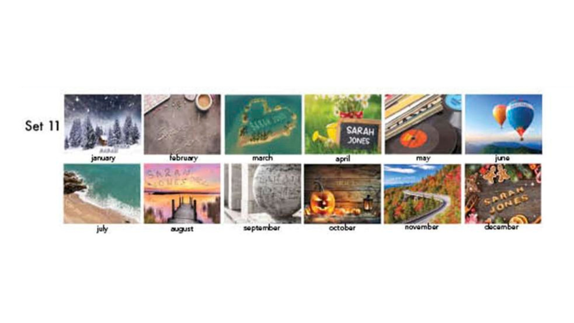 "In-the-Image" Personalized Tent Desk Calendar 24