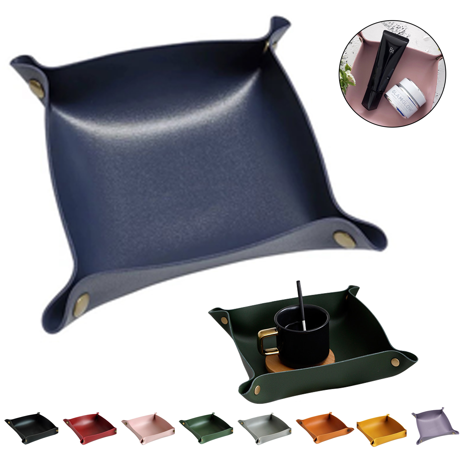 PU Leather Desktop Tray 2
