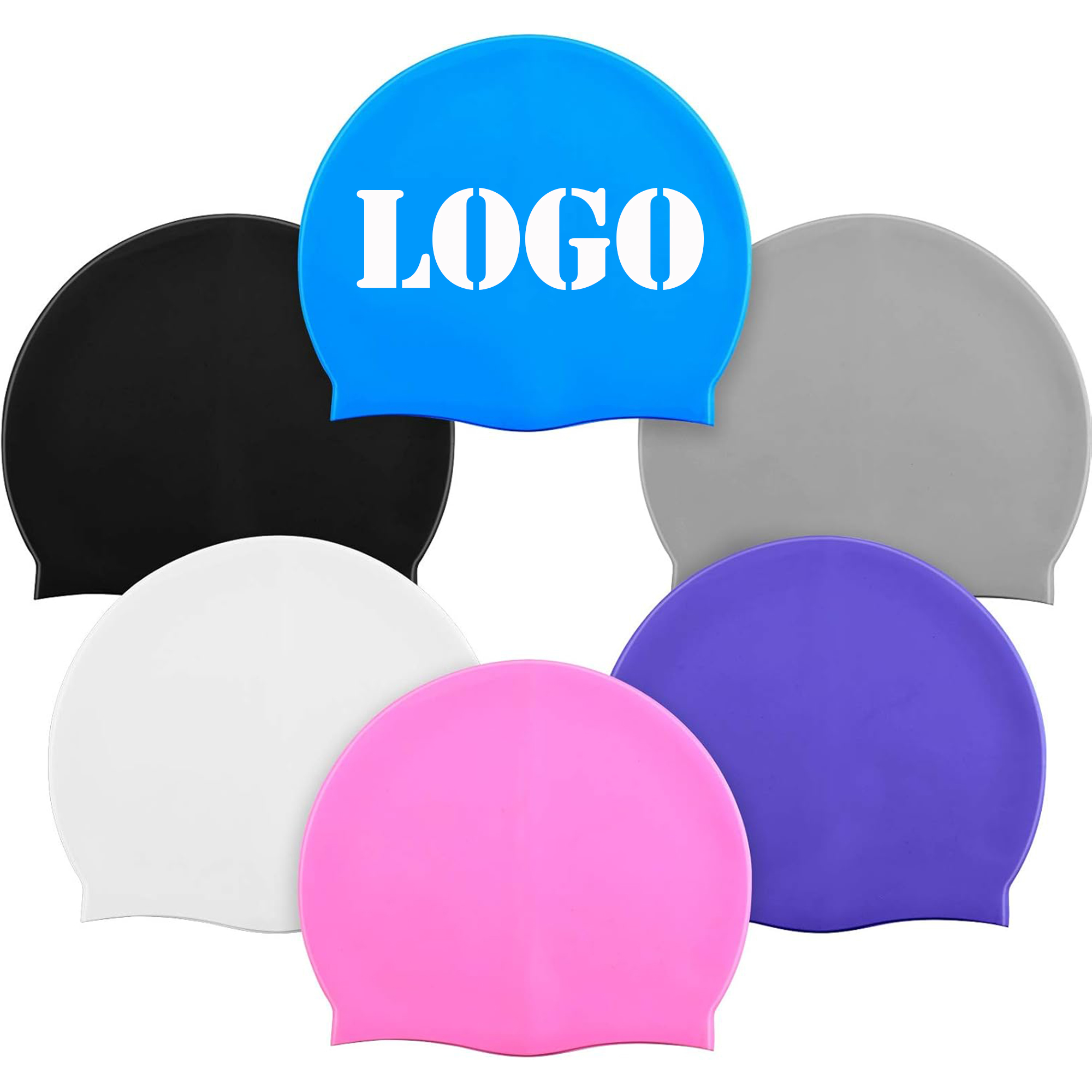 Silicone Swim Caps for Adults 2