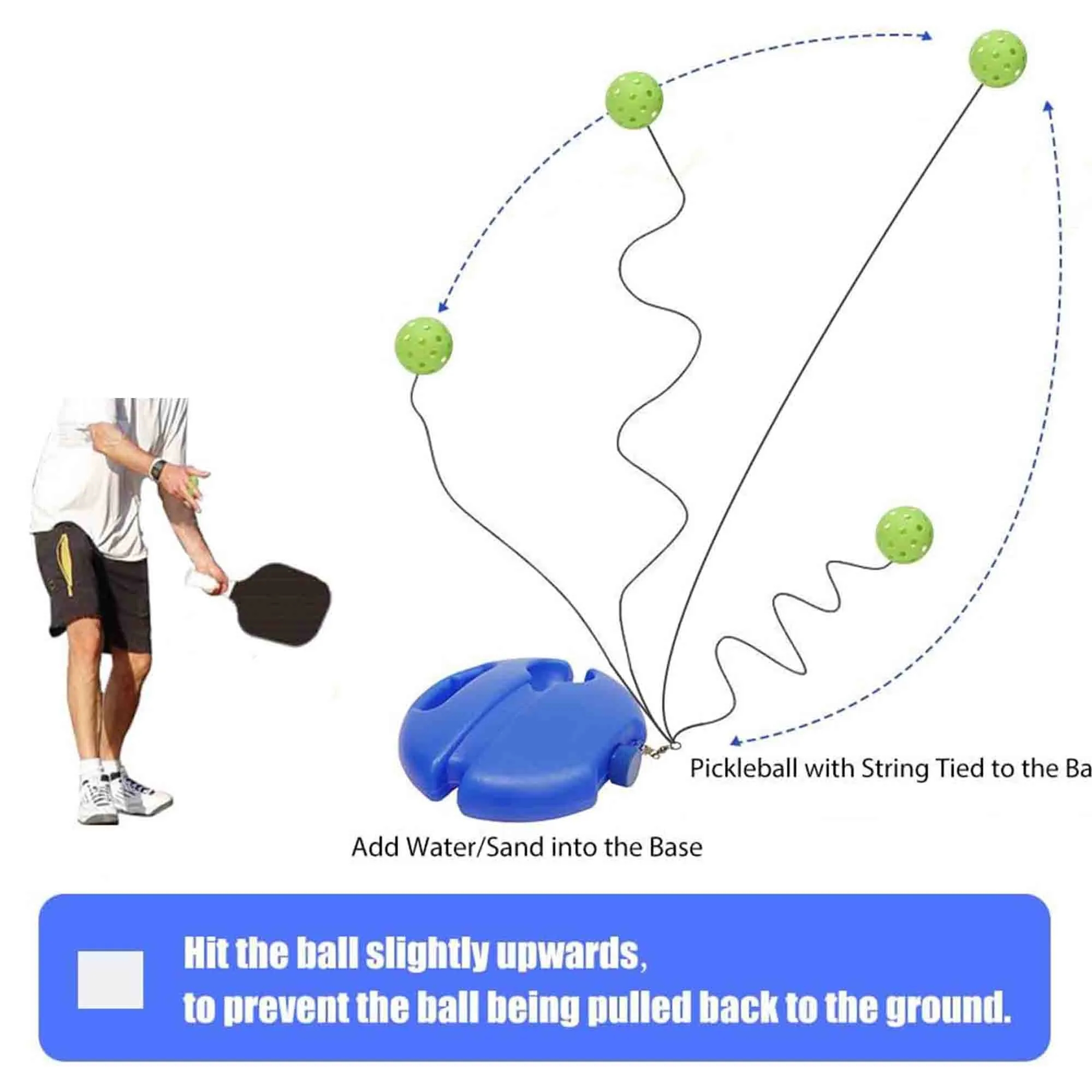 Pickleball Trainer Practice Tool Rope Rebounder 3
