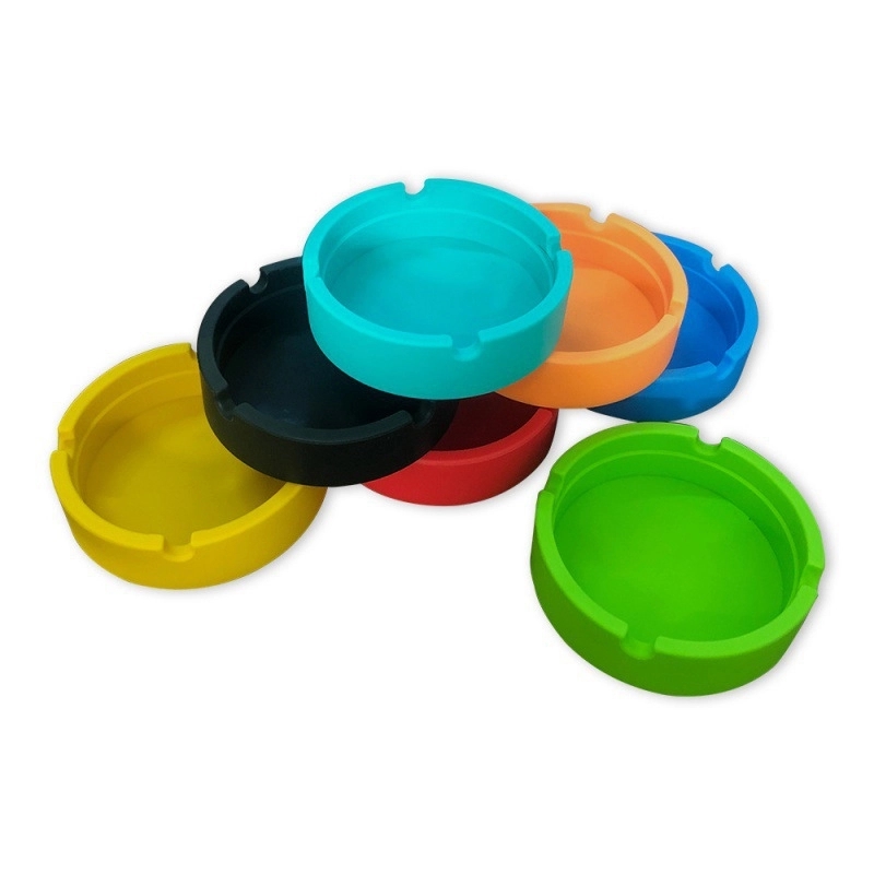 Custom Logo Round Silicone Ashtray 1