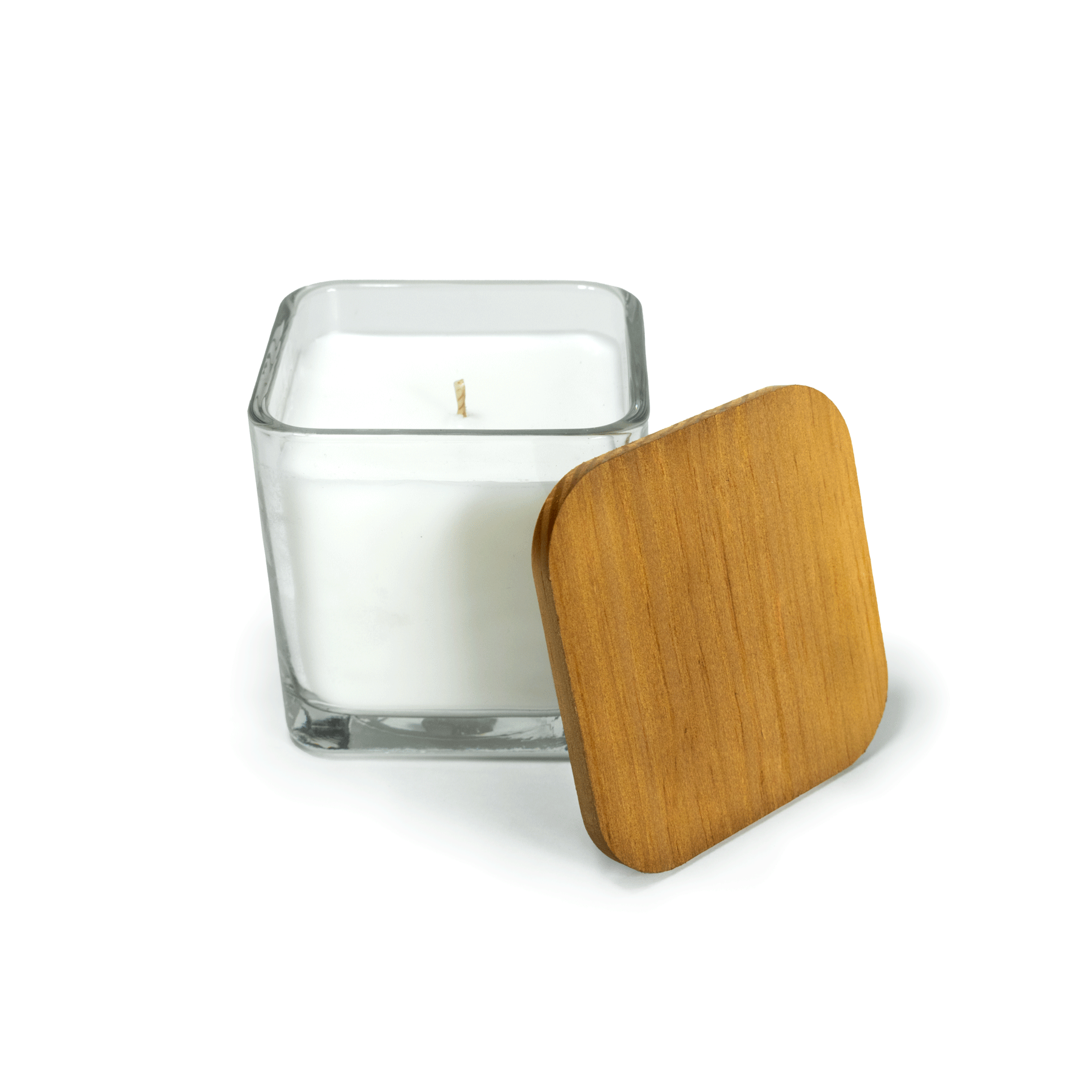 14 oz Square Candle with 4-Color Imprint