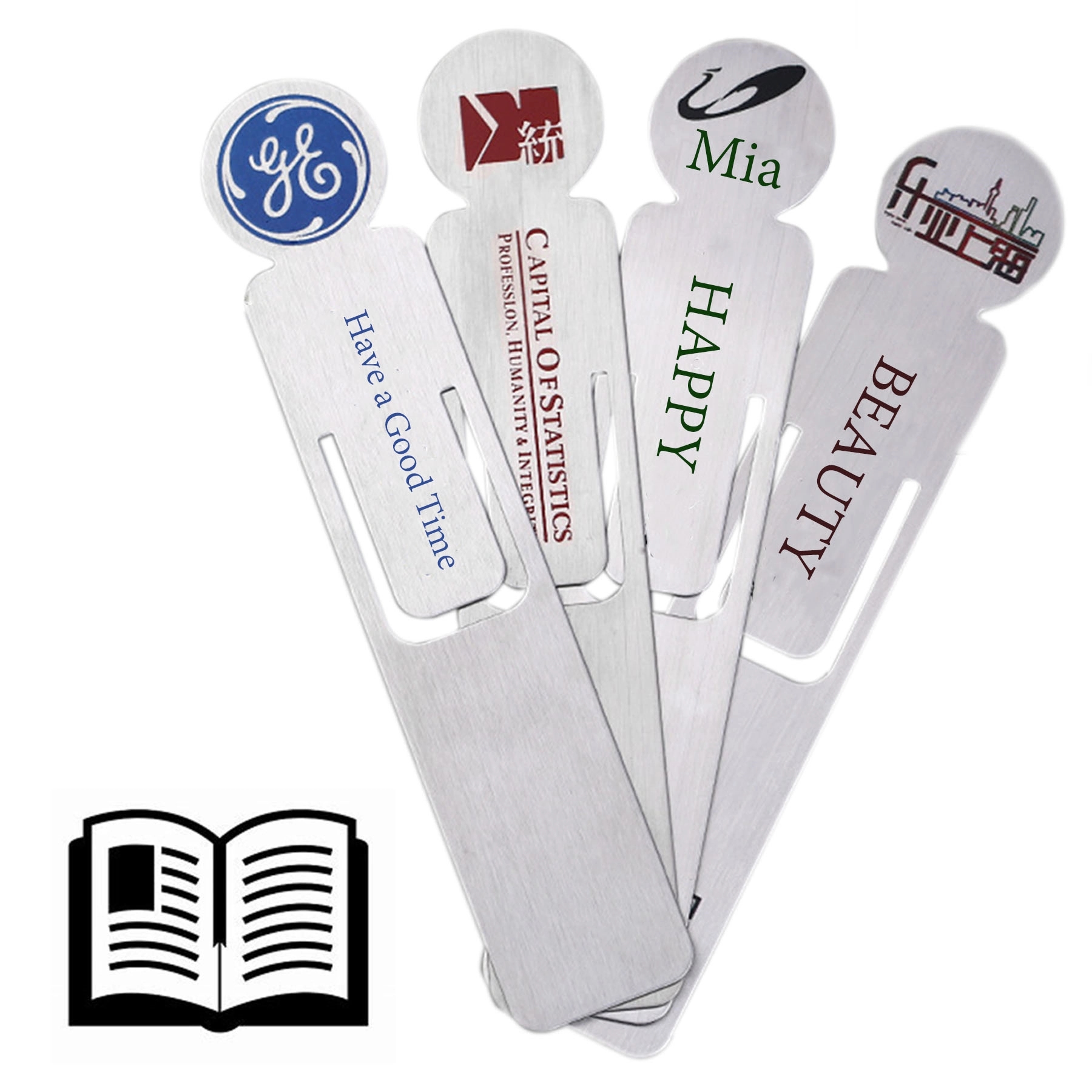 Human-Like Stainless Bookmark 2