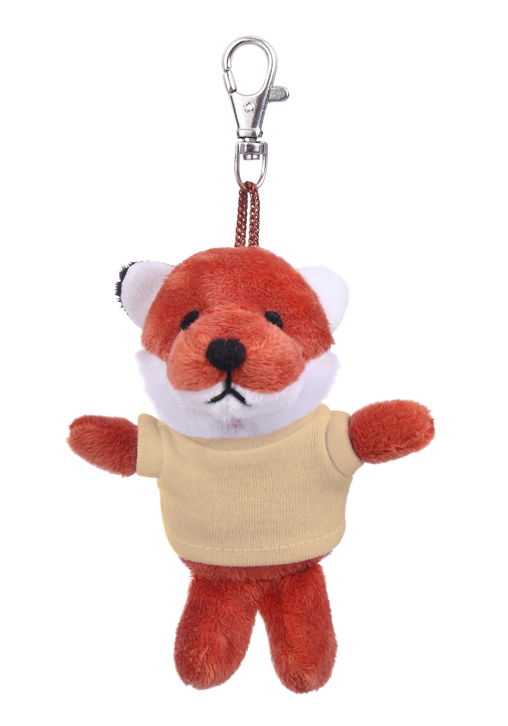 Soft Plush Fox Keychain with Tee 15