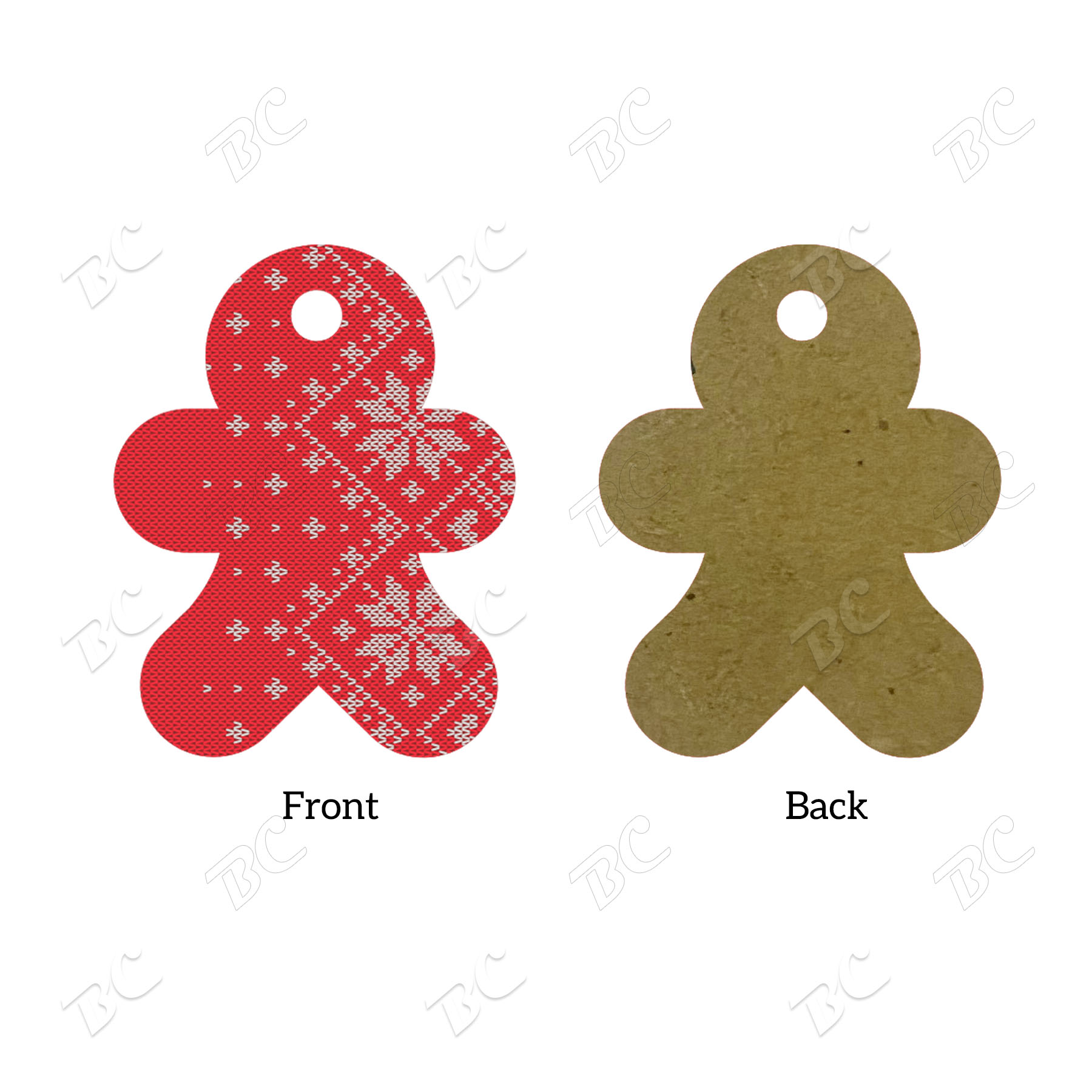 Free Shipping Full Color Christmas Ornament - Ginger man 27