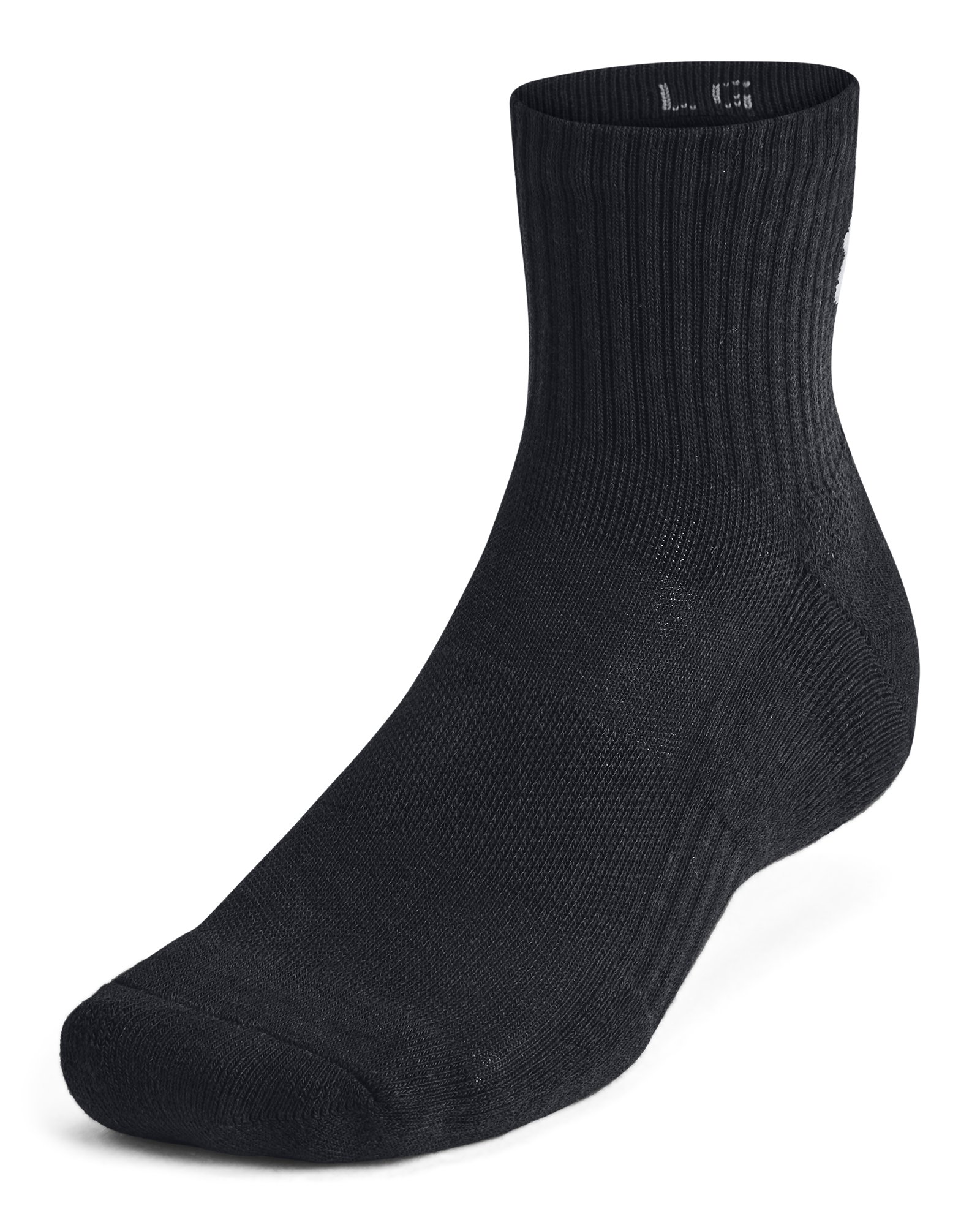UA Training Cotton Unisex 3-Pack Quarter Socks 3