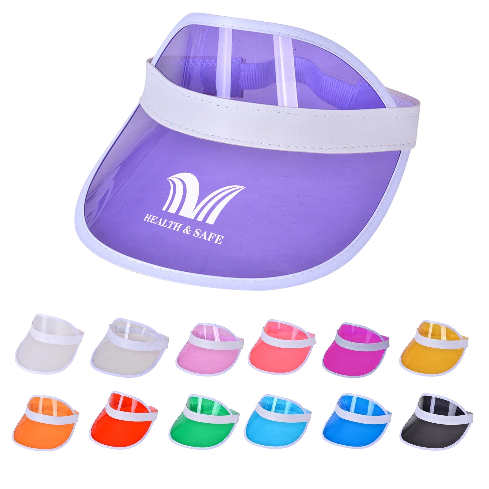 Adult Pvc Sun Visor Hat 1