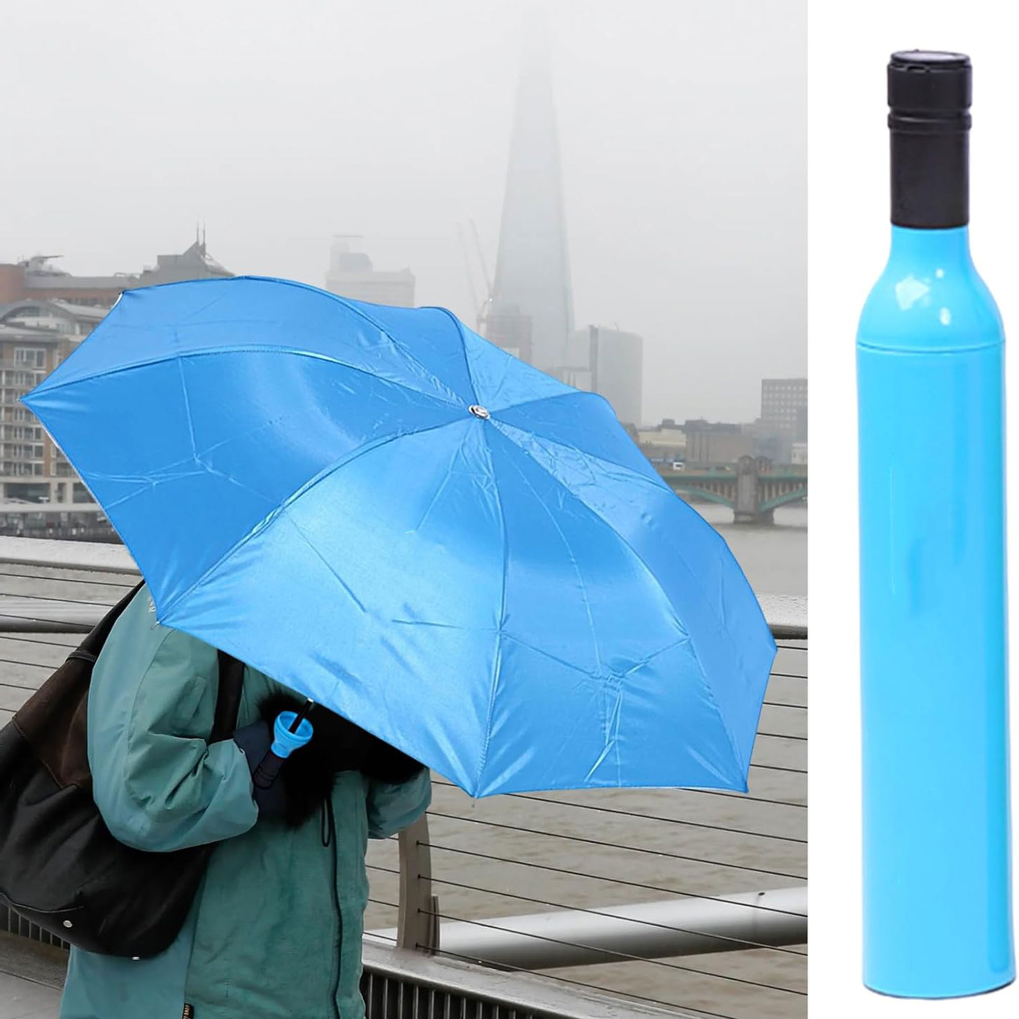 Wine Bottle Folding Umbrella 2