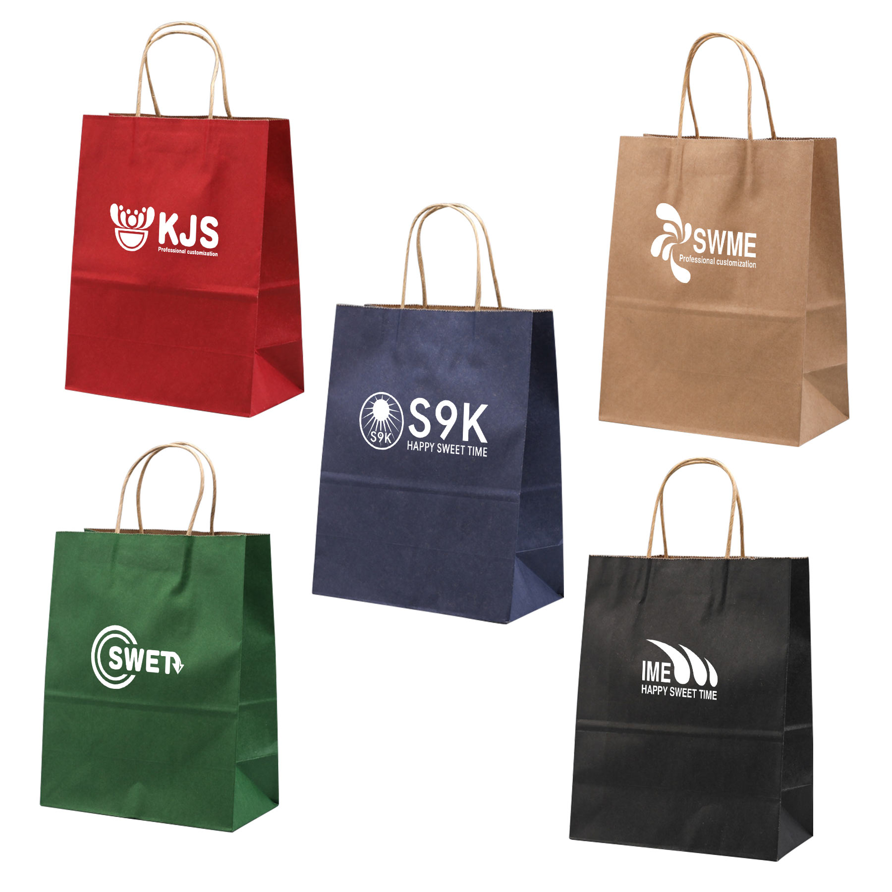 Brown Shopping Paper Bags with Handles 2