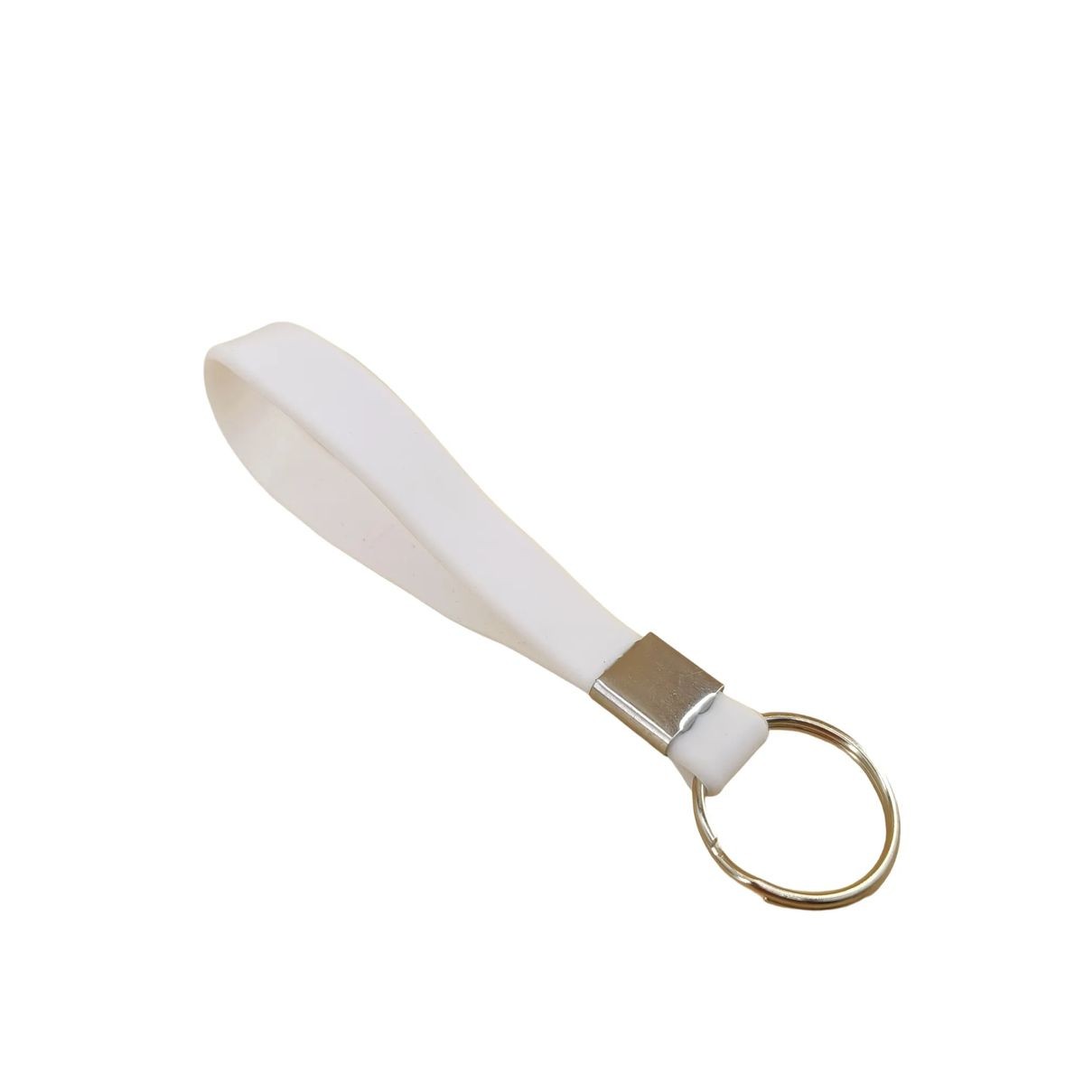 Durable Silicone Wristband Keychain with Custom Logo Branding 6