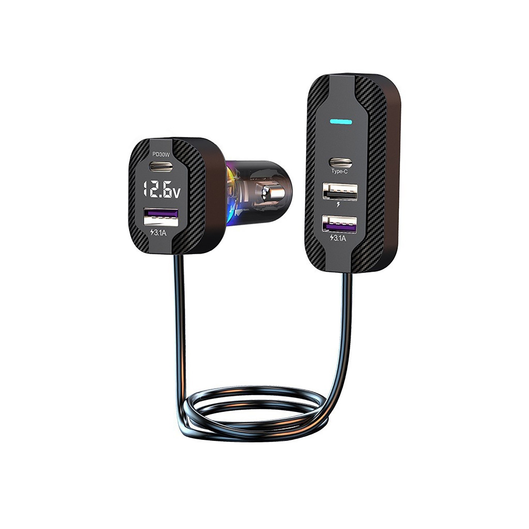 Multi Port Car Charger 6