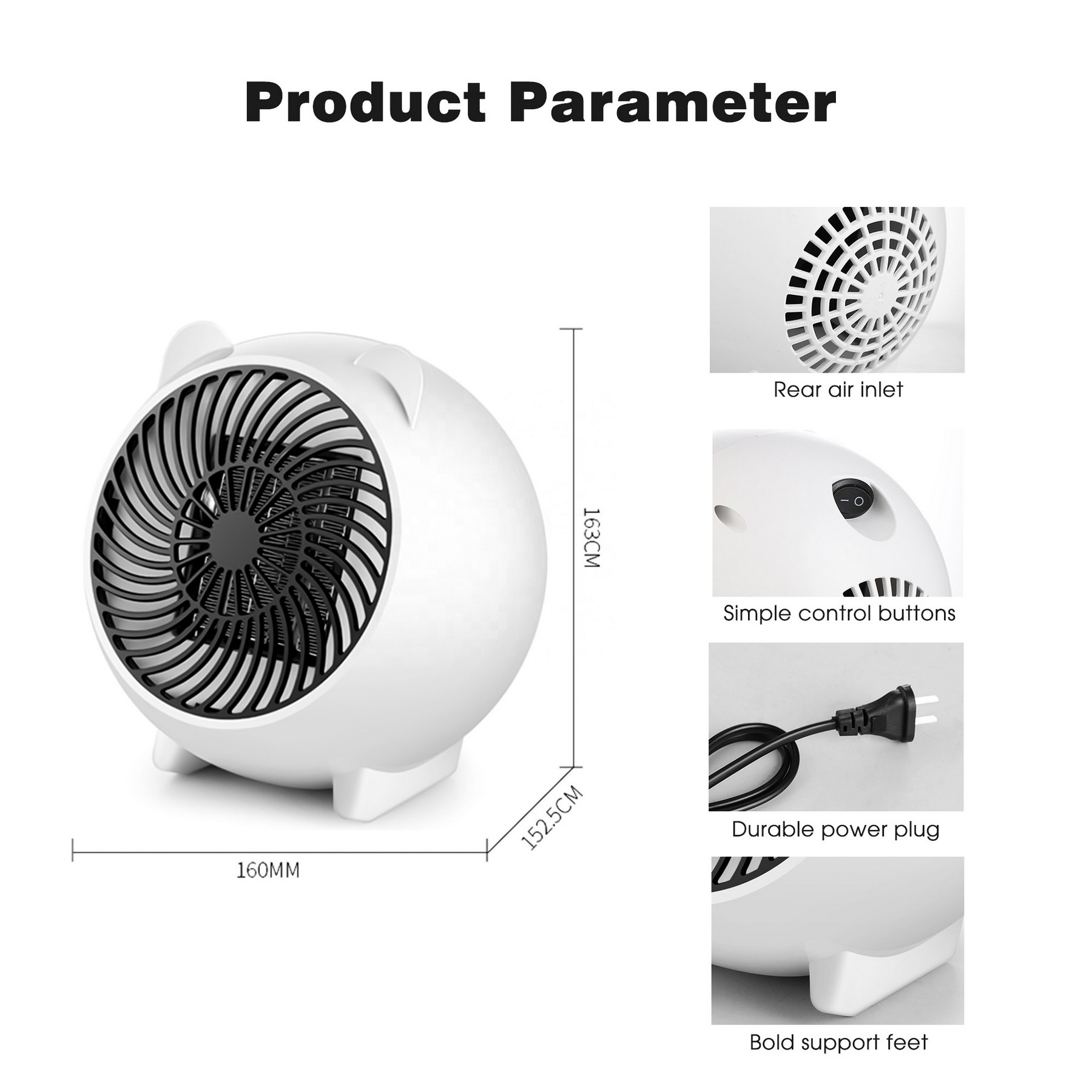 Mini Space Heater Portable 3