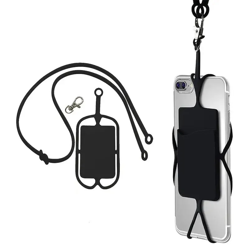 Silicone Lanyard With Phone Holder & Wallet 2