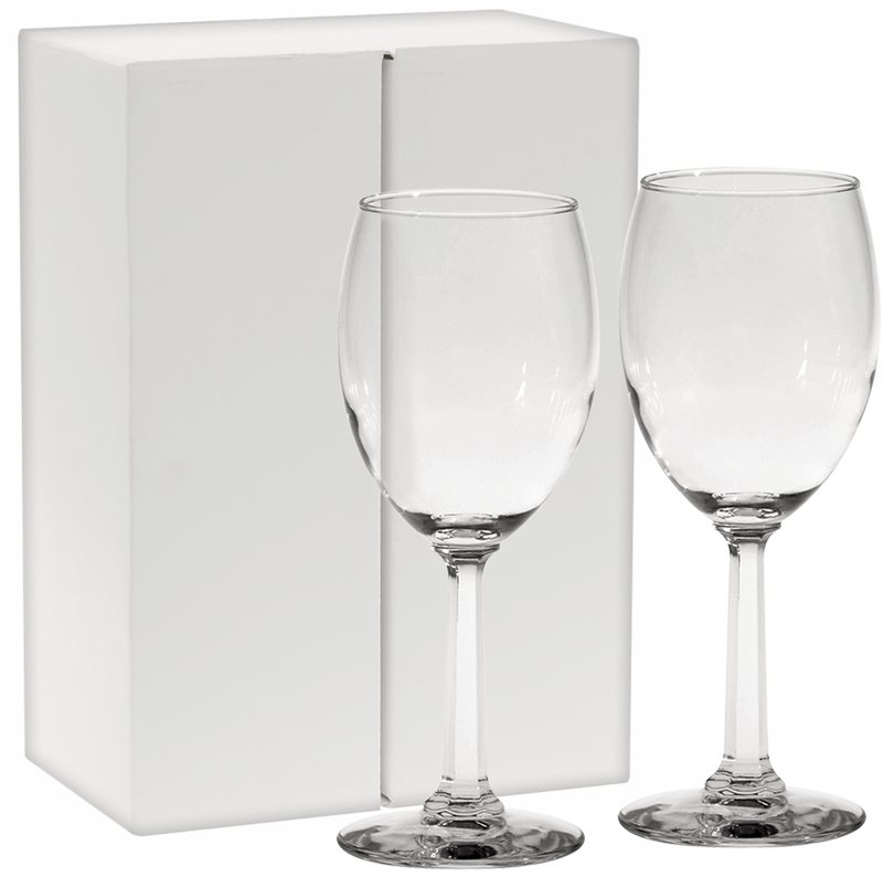 Napa Valley Goblet Gift Set, custom glassware with logo imprint 3