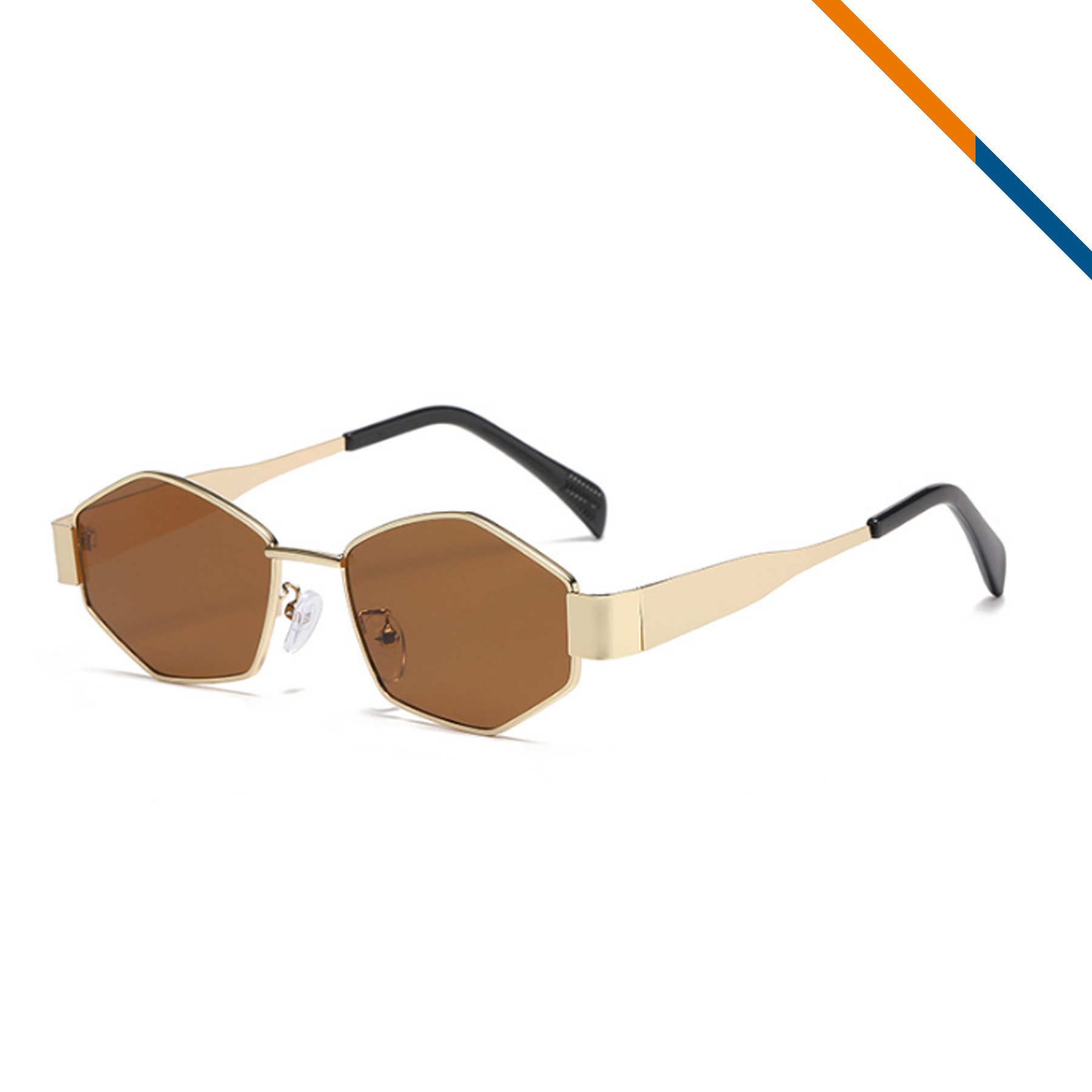 Chia Metal Hexagon Shaped Sunglasses 11