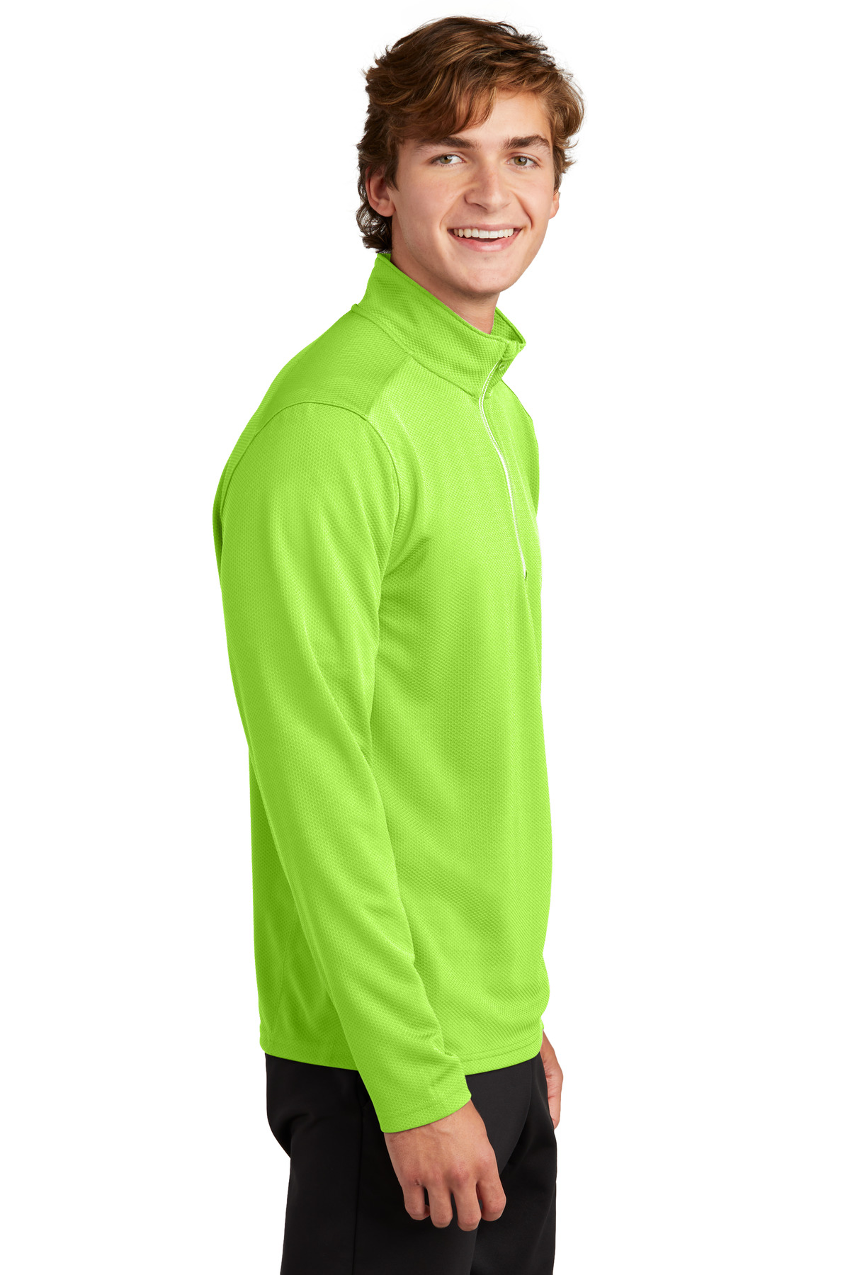 Sport-Tek Sport-Wick Textured 1/4-Zip Pullover. ST860 44