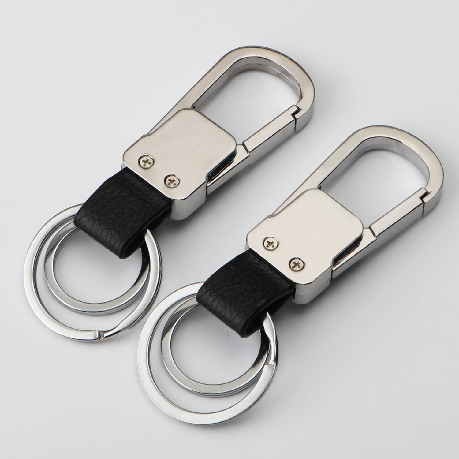 Creative Leather Metal Keychain 2