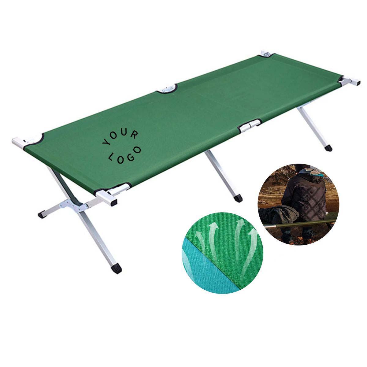 Portable Camping Cot with X Frame Design 1