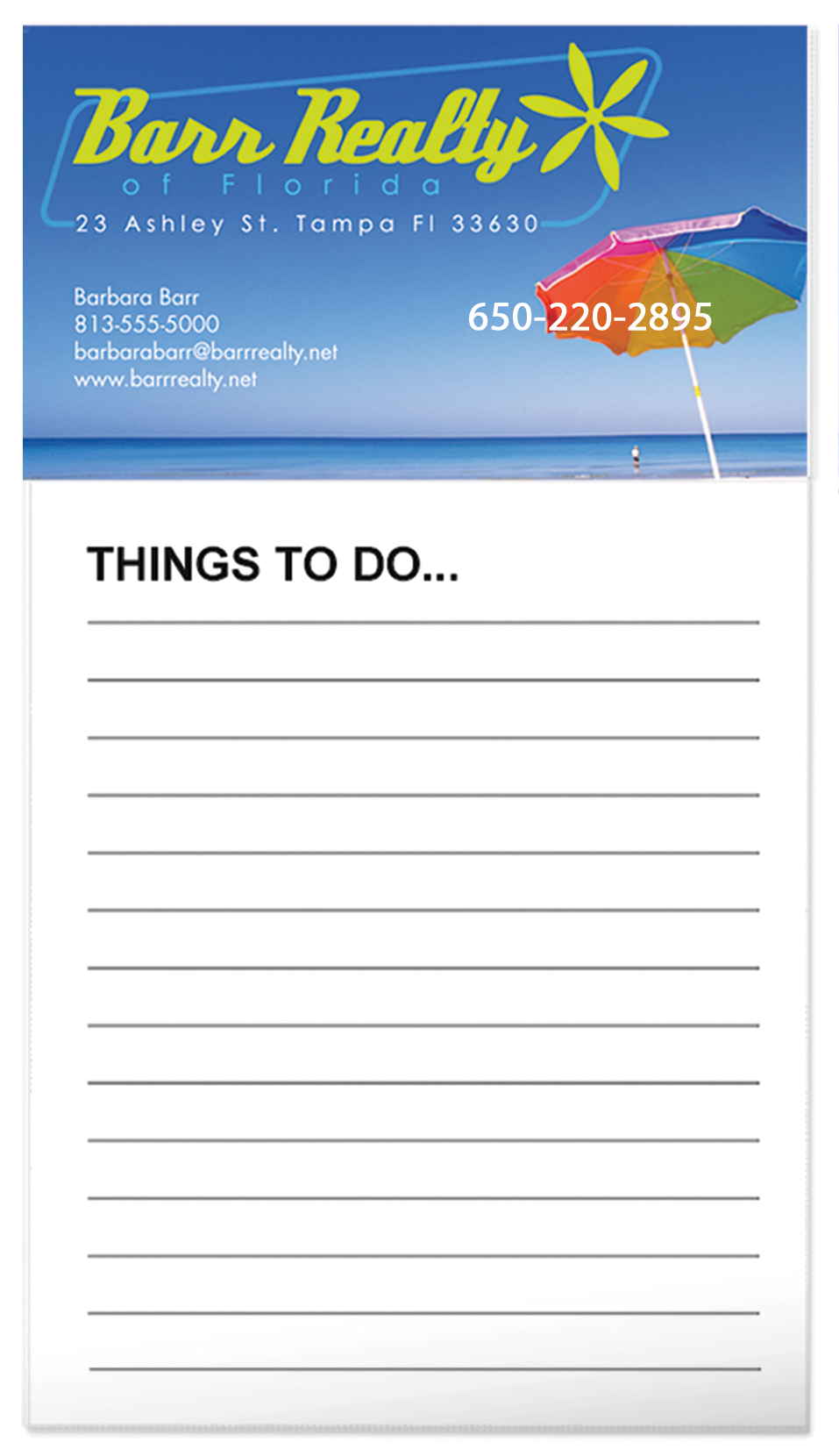 Good Value™ Business Card Magnet with 50-Sheet Notepad 3