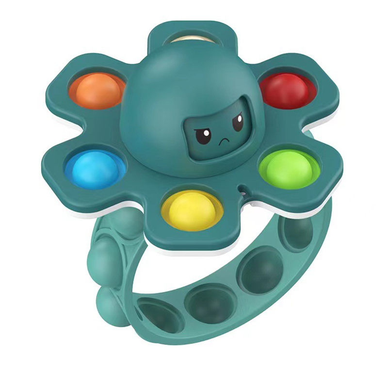 Octopus Pop Fidget Spinners w /Bubble Bracelet 5