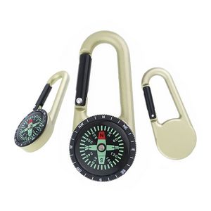 Durable Zinc Alloy Carabiner With Integrated Compass For Outdoor Use 5