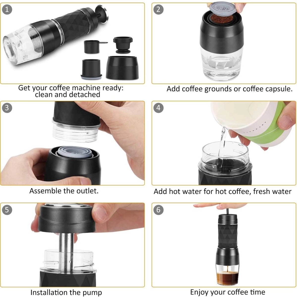 Portable Manual Espresso Machine 6