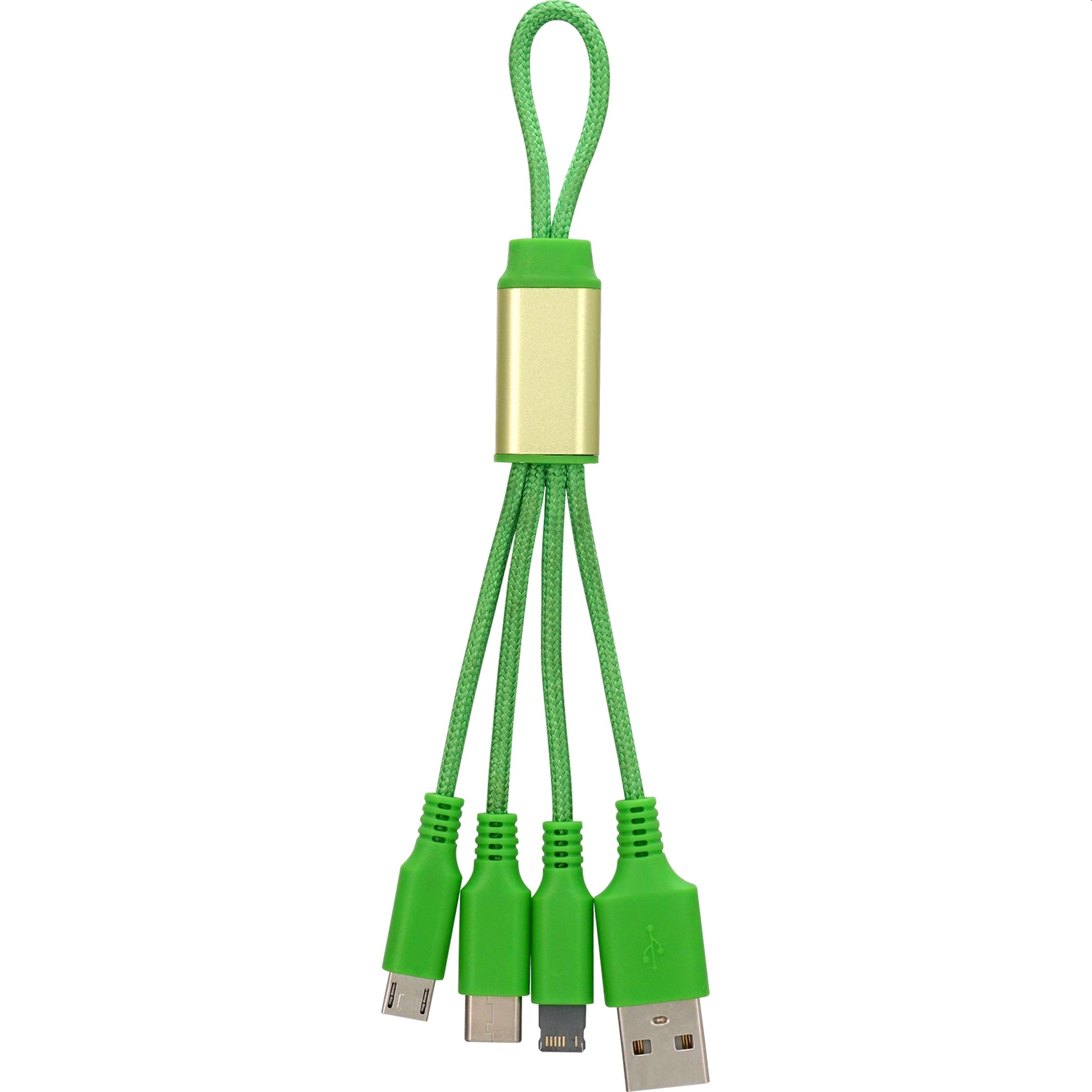 Metallic Loop 3-in-1 Cable with Type C USB 3