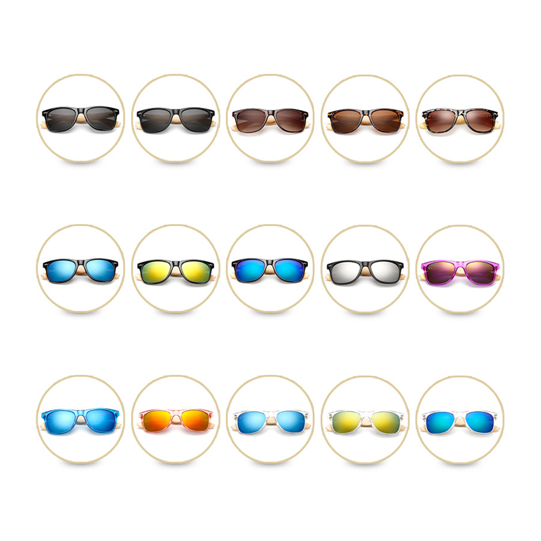 Classic Wood Temple Sunglasses 3