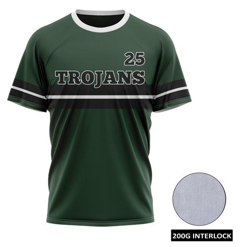 Men's and Kids' Sublimation Baseball Fanwear Jersey (Crew or 3