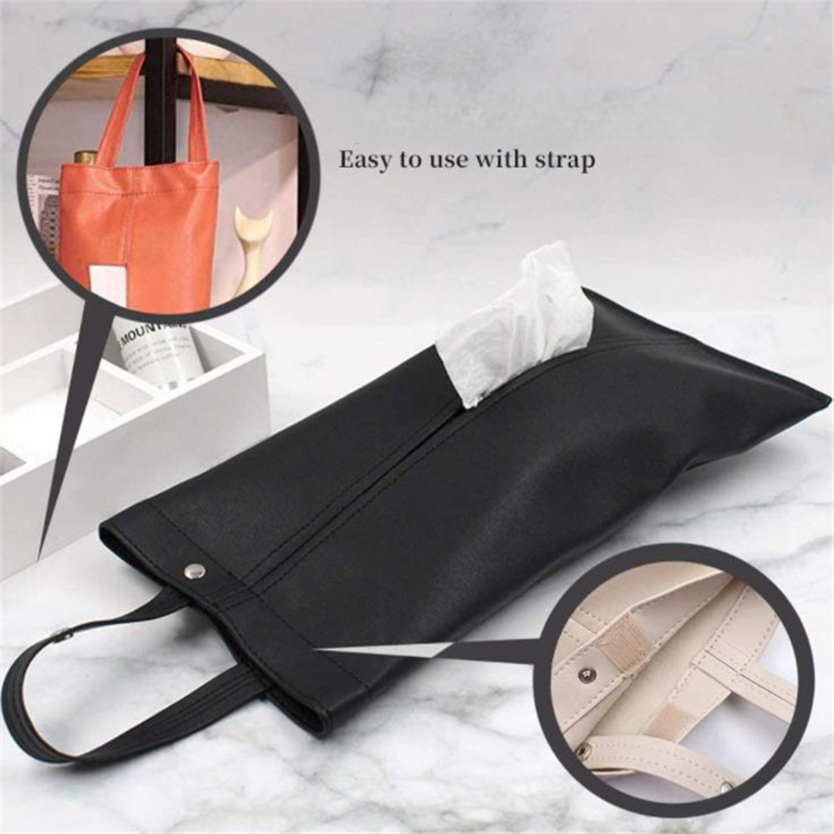 Car Back Seat Large Tissue Storage Bag Hanging 11