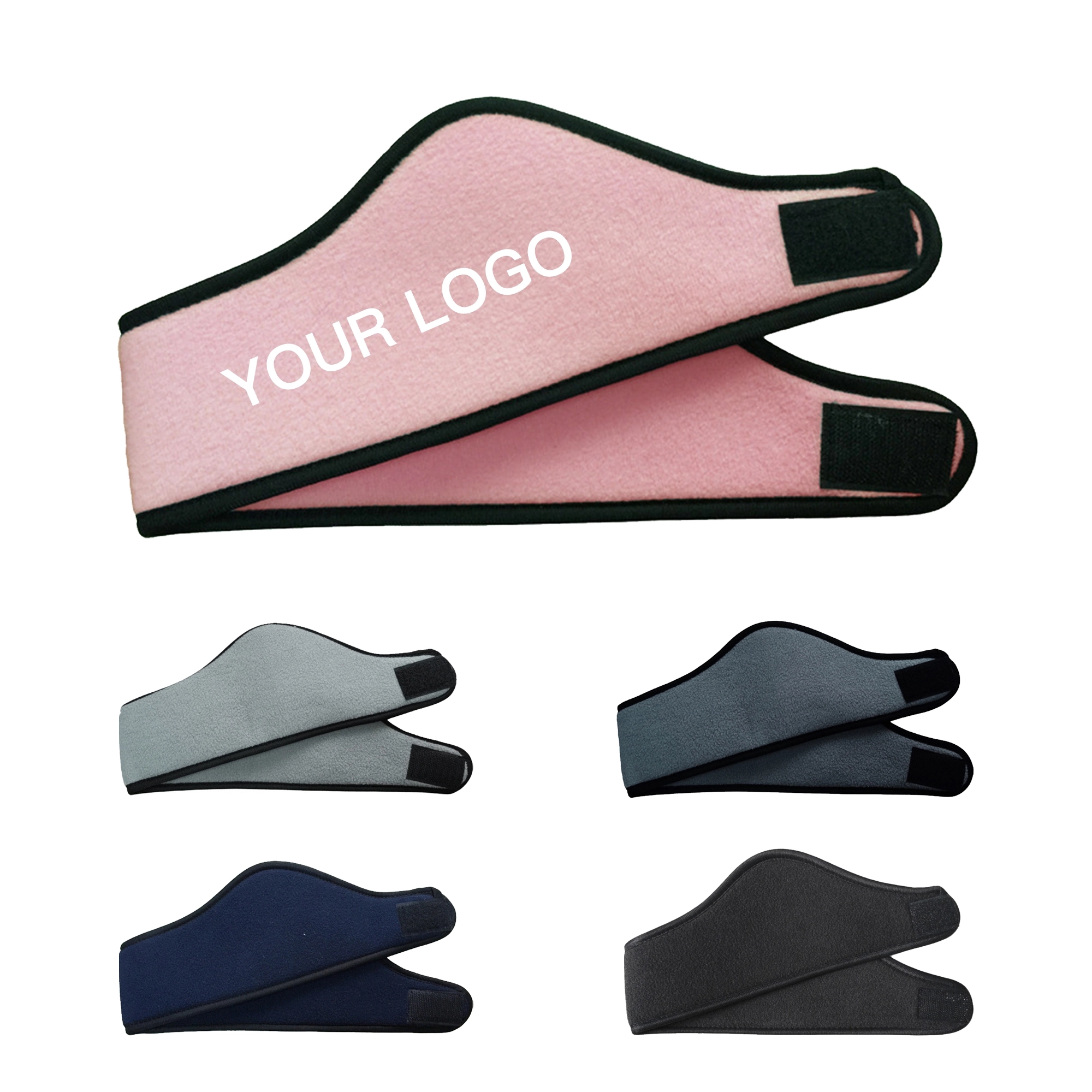 Double Polar Fleece Embroidered Ski Headband 3