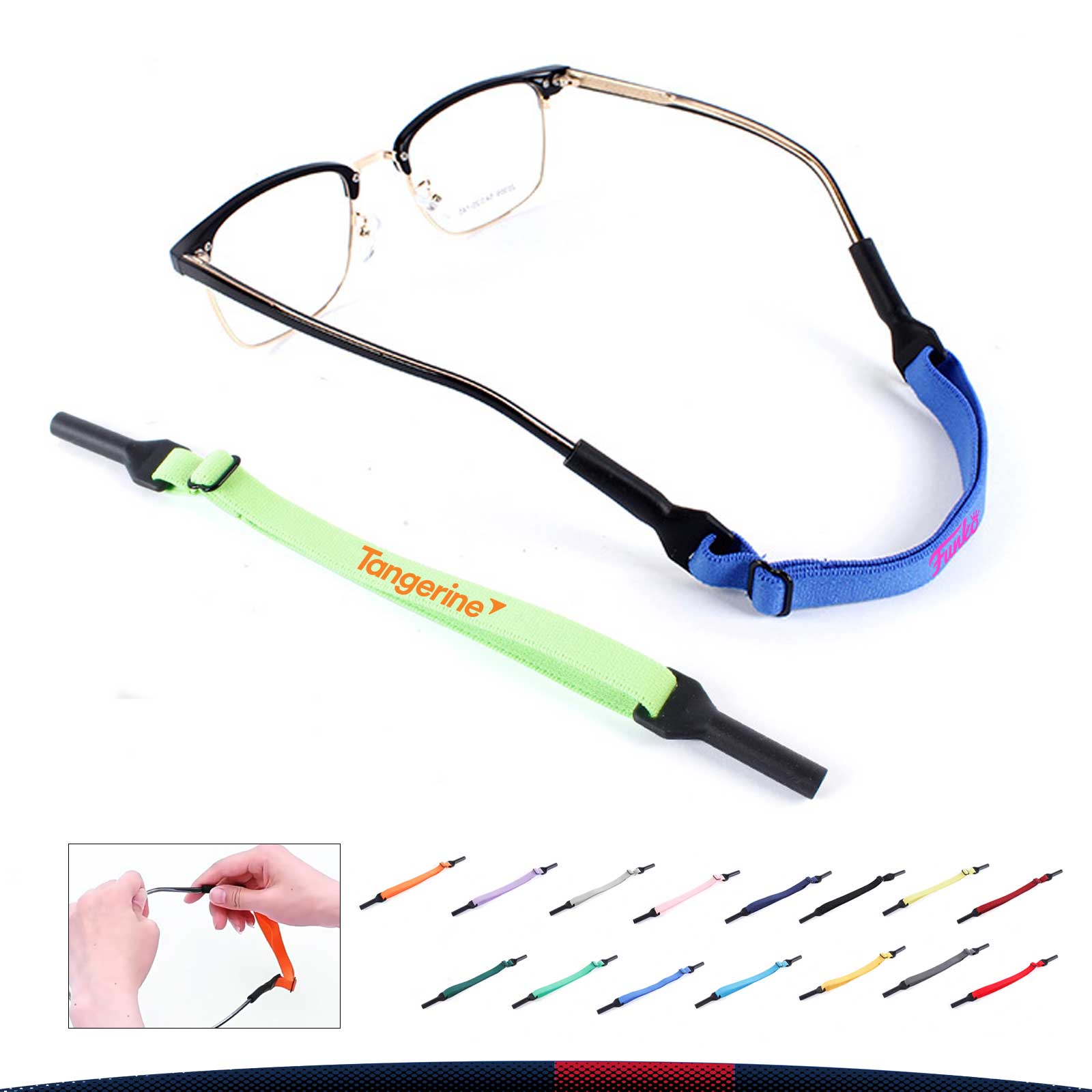 Mibly No-Tail Adjustable Glasses Retainer Strap 17