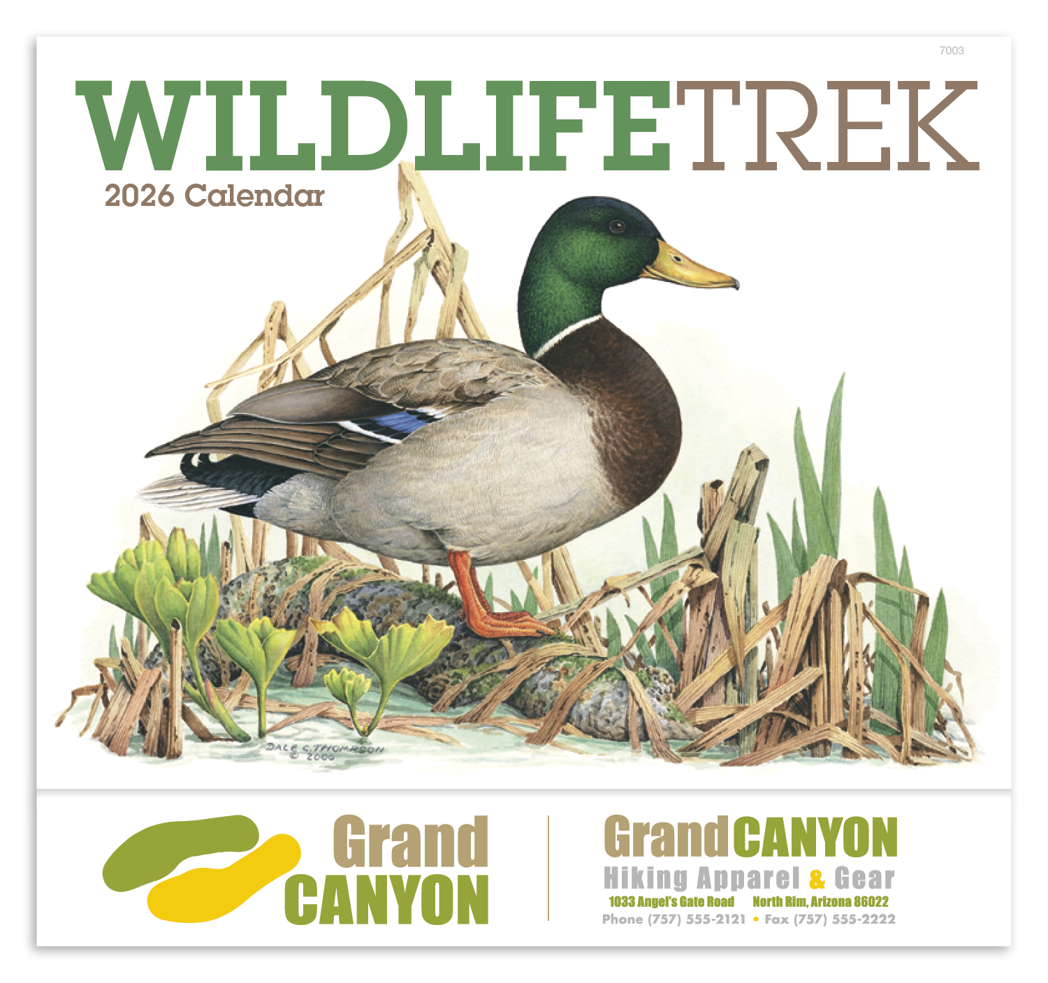Good Value™ Wildlife Trek - Stapled Calendar 16
