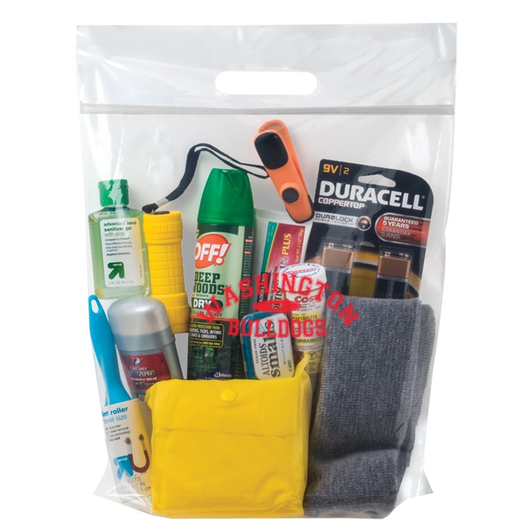 Crystal Clear Zip Lock with Die Cut Handle Stadium Approved Bag 2