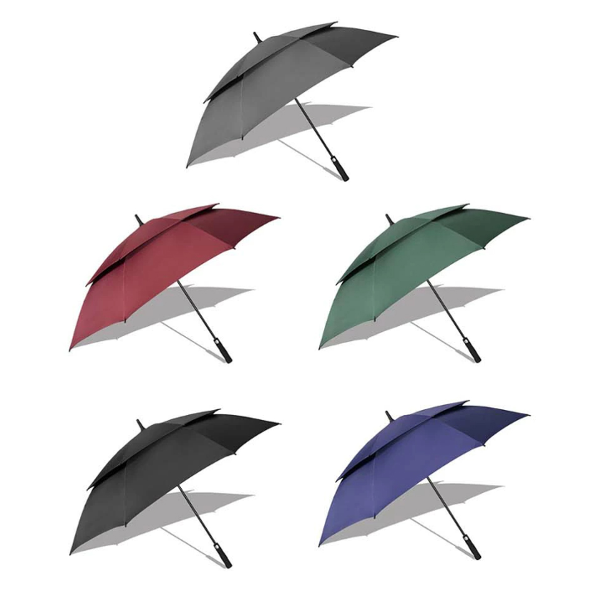 Double Canopy Vented Golf Umbrella for Wind Resistance 3