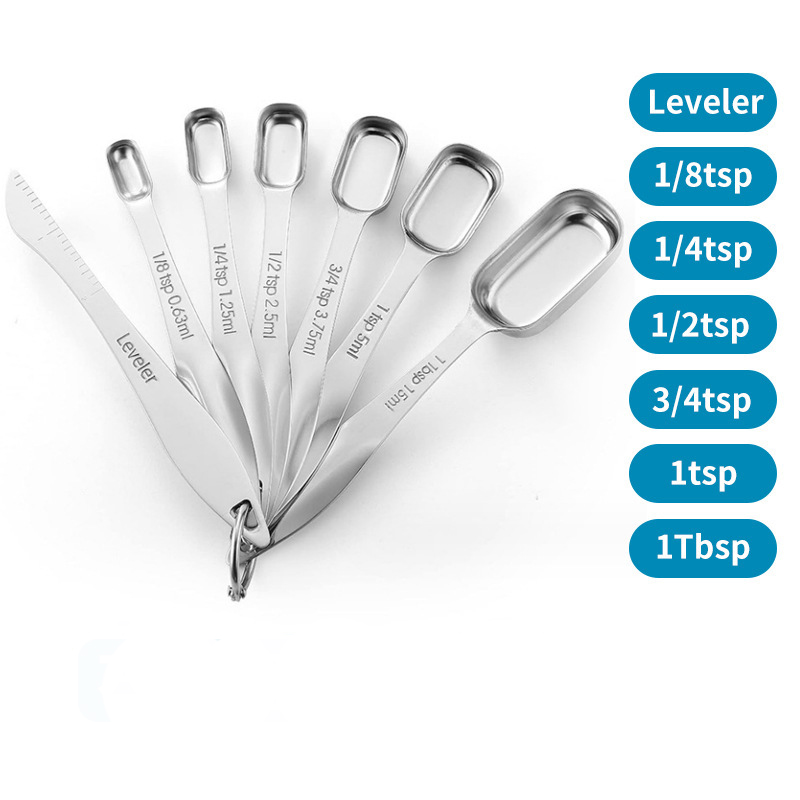 Stainless Steel Measuring Spoons Set 5